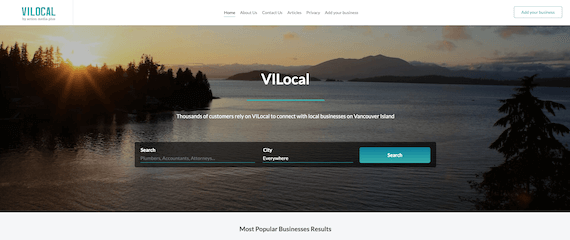 VILocal home page